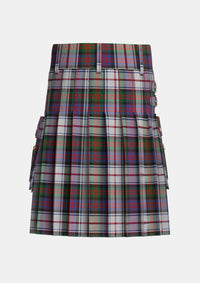 Utility_MacDonald_Dress_Two_Tartan_1998_kilt_back_image_with_pleated_design_and_adjustable_buckles_for_men