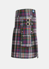 Utility_MacDonald_Dress_Two_Tartan_1998_kilt_right_image_with_pleated_design_and_adjustable_buckles_for_men