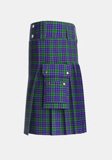 Utility_MacDonald_Lord_of_the_Isles_Hunting_2_Tartan_3267_kilt_left_image_with_pleated_design_and_adjustable_buckles_for_men