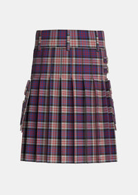 Utility_MacDonald_Pattern_of_Plaids_Tartan_482_kilt_back_image_with_pleated_design_and_adjustable_buckles_for_men