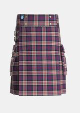 Utility_MacDonald_Pattern_of_Plaids_Tartan_482_kilt_front_image_with_pleated_design_and_adjustable_buckles_for_men