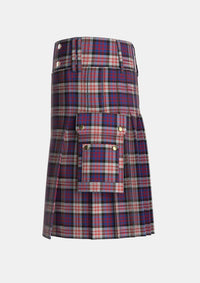 Utility_MacDonald_Pattern_of_Plaids_Tartan_482_kilt_left_image_with_pleated_design_and_adjustable_buckles_for_men