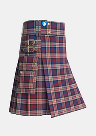 Utility_MacDonald_Pattern_of_Plaids_Tartan_482_kilt_side_image_with_pleated_design_and_adjustable_buckles_for_men