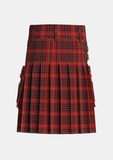 Utility_MacDonald_of_Ardnamurchan_Tartan_3275_kilt_back_image_with_pleated_design_and_adjustable_buckles_for_men