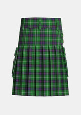 Utility_MacDonald_of_The_Isles_2_Tartan_1366_kilt_back_image_with_pleated_design_and_adjustable_buckles_for_men