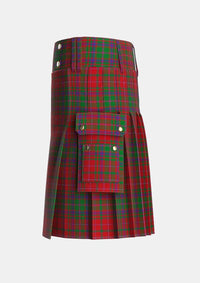 Utility_MacDougal_Tartan_1519_kilt_left_image_with_pleated_design_and_adjustable_buckles_for_men