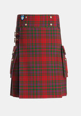 Utility_MacDougall_1906_Tartan_569_kilt_front_image_with_pleated_design_and_adjustable_buckles_for_men
