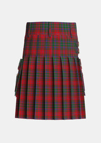 Utility_MacDougall_1966_Tartan_1766_kilt_back_image_with_pleated_design_and_adjustable_buckles_for_men