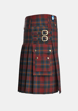 Utility_MacDougall_William_Tartan_3353_kilt_right_image_with_pleated_design_and_adjustable_buckles_for_men
