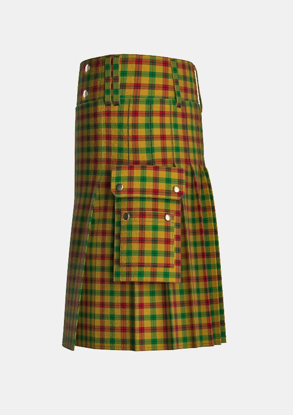 Utility_MacDuck_Tartan_1121_kilt_left_image_with_pleated_design_and_adjustable_buckles_for_men