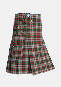 Utility_MacDuff_Dress_3_Tartan_1545_kilt_side_image_with_pleated_design_and_adjustable_buckles_for_men