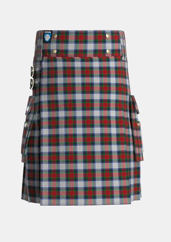 Utility_MacDuff_Dress_5_Tartan_1601_kilt_front_image_with_pleated_design_and_adjustable_buckles_for_men