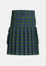 Utility_MacEwen_MacEwan_Tartan_1587_kilt_back_image_with_pleated_design_and_adjustable_buckles_for_men