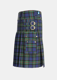 Utility_MacFadzean_MacPhedran_Tartan_744_kilt_right_image_with_pleated_design_and_adjustable_buckles_for_men