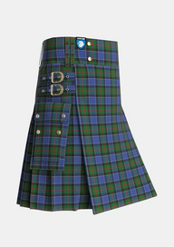 Utility_MacFadzean_Tartan_645_kilt_side_image_with_pleated_design_and_adjustable_buckles_for_men