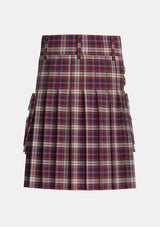 Utility_MacFarlane_Dress_Tartan_659_kilt_back_image_with_pleated_design_and_adjustable_buckles_for_men