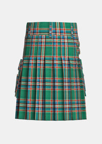 Utility_MacFarlane_Hunting_Ancient_Tartan_kilt_back_image_with_pleated_design_and_adjustable_buckles_for_men