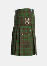 Utility_MacFie_Hunting_Tartan_3368_kilt_right_image_with_pleated_design_and_adjustable_buckles_for_men