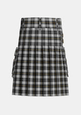 Utility_MacFie_of_Colonsay_Dress_Tartan_3369_kilt_back_image_with_pleated_design_and_adjustable_buckles_for_men