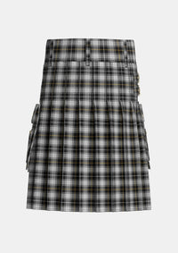Utility_MacFie_of_Colonsay_Dress_Tartan_3369_kilt_back_image_with_pleated_design_and_adjustable_buckles_for_men