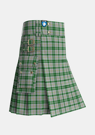 Utility_MacGiboney_Dress_Tartan_3839_kilt_side_image_with_pleated_design_and_adjustable_buckles_for_men