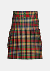 Utility_MacGill_Tartan_1487_kilt_back_image_with_pleated_design_and_adjustable_buckles_for_men