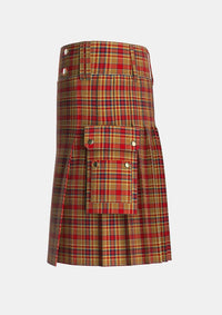 Utility_MacGlashan_Tartan_656_kilt_left_image_with_pleated_design_and_adjustable_buckles_for_men