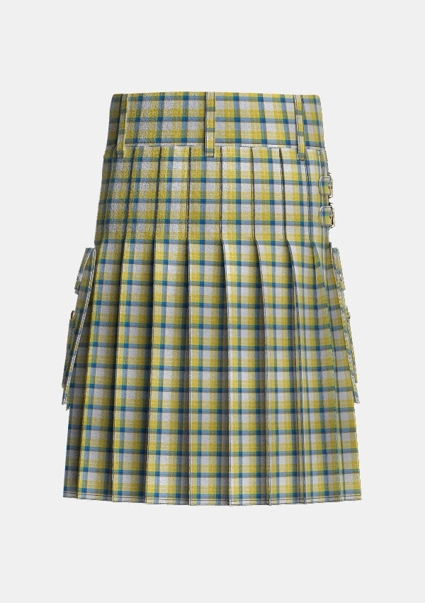 Utility_MacGrath_Personal_Tartan_3375_kilt_back_image_with_pleated_design_and_adjustable_buckles_for_men