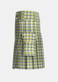 Utility_MacGrath_Personal_Tartan_3375_kilt_left_image_with_pleated_design_and_adjustable_buckles_for_men
