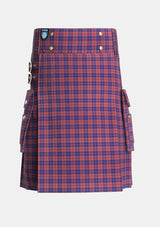 Utility_MacGregor_of_Glengyle_Tartan_450_kilt_front_image_with_pleated_design_and_adjustable_buckles_for_men