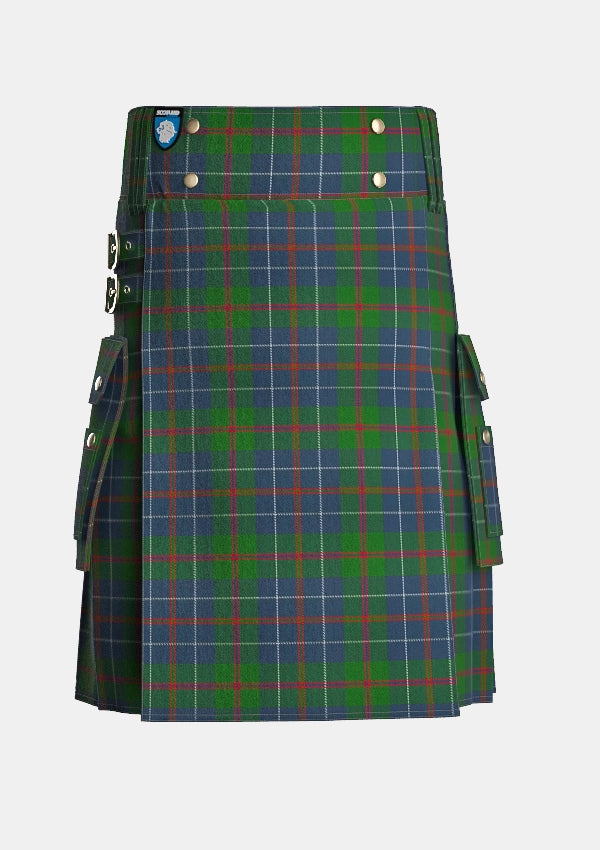 Utility_MacHardy_Tartan_514_kilt_front_image_with_pleated_design_and_adjustable_buckles_for_men