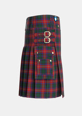 Utility_MacInroy_Rattray_Tartan_3399_kilt_right_image_with_pleated_design_and_adjustable_buckles_for_men
