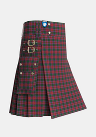 Utility_MacInroy_Tartan_1081_kilt_side_image_with_pleated_design_and_adjustable_buckles_for_men