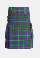 Utility_MacIntyre_Inglis_Tartan_7114_kilt_front_image_with_pleated_design_and_adjustable_buckles_for_men