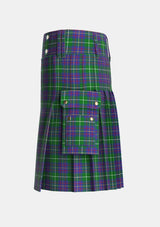 Utility_MacIntyre_Inglis_Tartan_7114_kilt_left_image_with_pleated_design_and_adjustable_buckles_for_men