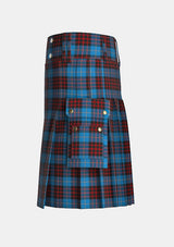 Utility_MacKean_Tartan_1442_kilt_left_image_with_pleated_design_and_adjustable_buckles_for_men