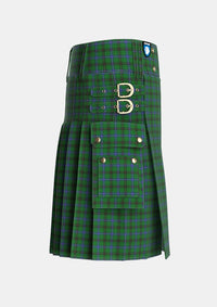 Utility_MacKendrick_Tartan_3404_kilt_right_image_with_pleated_design_and_adjustable_buckles_for_men