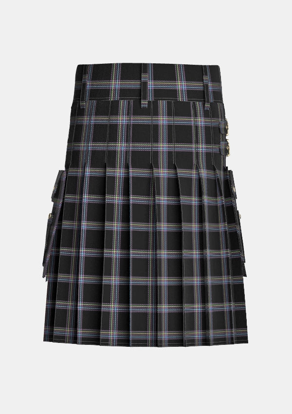 Utility_MacKenna_Edward_tartan_12240_kilt_back_image_with_pleated_design_and_adjustable_buckles_for_men