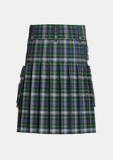 Utility_MacKenzie_Dress_2_Tartan_1565_kilt_back_image_with_pleated_design_and_adjustable_buckles_for_men