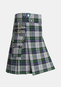 Utility_MacKenzie_Dress_3_Tartan_1786_kilt_side_image_with_pleated_design_and_adjustable_buckles_for_men