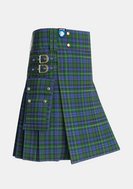 Utility_MacKenzie_Vestiarium_Scoticum_Tartan_1959_kilt_side_image_with_pleated_design_and_adjustable_buckles_for_men