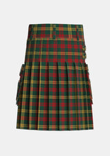 Utility_MacKillen_Tartan_3422_kilt_back_image_with_pleated_design_and_adjustable_buckles_for_men