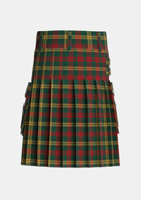 Utility_MacKillen_Tartan_3422_kilt_back_image_with_pleated_design_and_adjustable_buckles_for_men