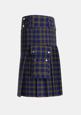 Utility_MacKinlay_2_Tartan_218_kilt_left_image_with_pleated_design_and_adjustable_buckles_for_men