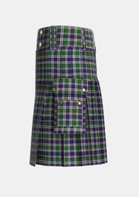 Utility_MacKinlay_Dress_Tartan_4564_kilt_left_image_with_pleated_design_and_adjustable_buckles_for_men
