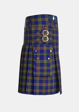 Utility_MacKinlay_Tartan_218_kilt_right_image_with_pleated_design_and_adjustable_buckles_for_men