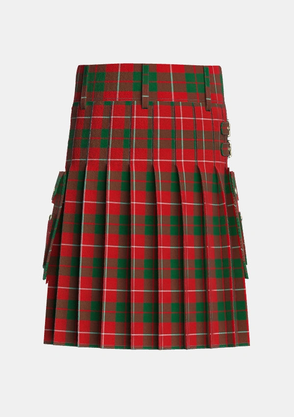 Utility_MacKinnon_1930_Tartan_1527_kilt_back_image_with_pleated_design_and_adjustable_buckles_for_men