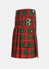 Utility_MacKinnon_1930_Tartan_1527_kilt_right_image_with_pleated_design_and_adjustable_buckles_for_men