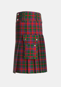 Utility_MacKintosh_Geddes_Tartan_543_kilt_left_image_with_pleated_design_and_adjustable_buckles_for_men