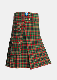 Utility_MacLachlan_3_Tartan_1710_kilt_side_image_with_pleated_design_and_adjustable_buckles_for_men